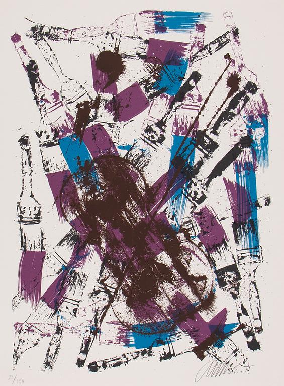 FERNANDEZ ARMAN, silkscreen in colours, 1992, signed 22/150.