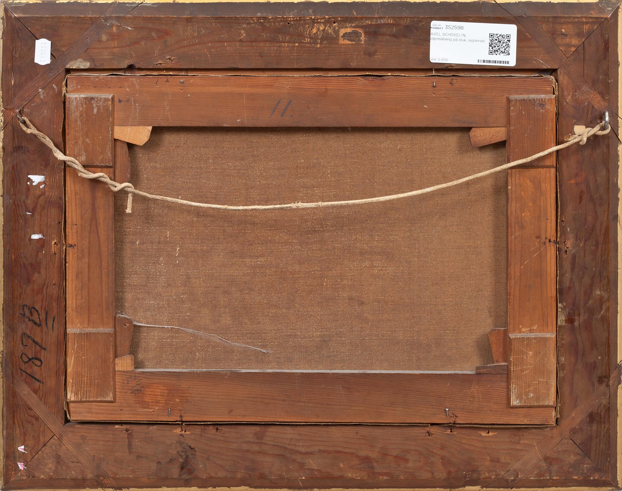 AXEL SCHOVELIN, oljemålning på duk, signerad.