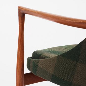 Ib Kofod-Larsen, an "Elisabeth" teak armchair, model "U 65", master carpenter Christensen & Larsen, Denmark 1950s-60s.