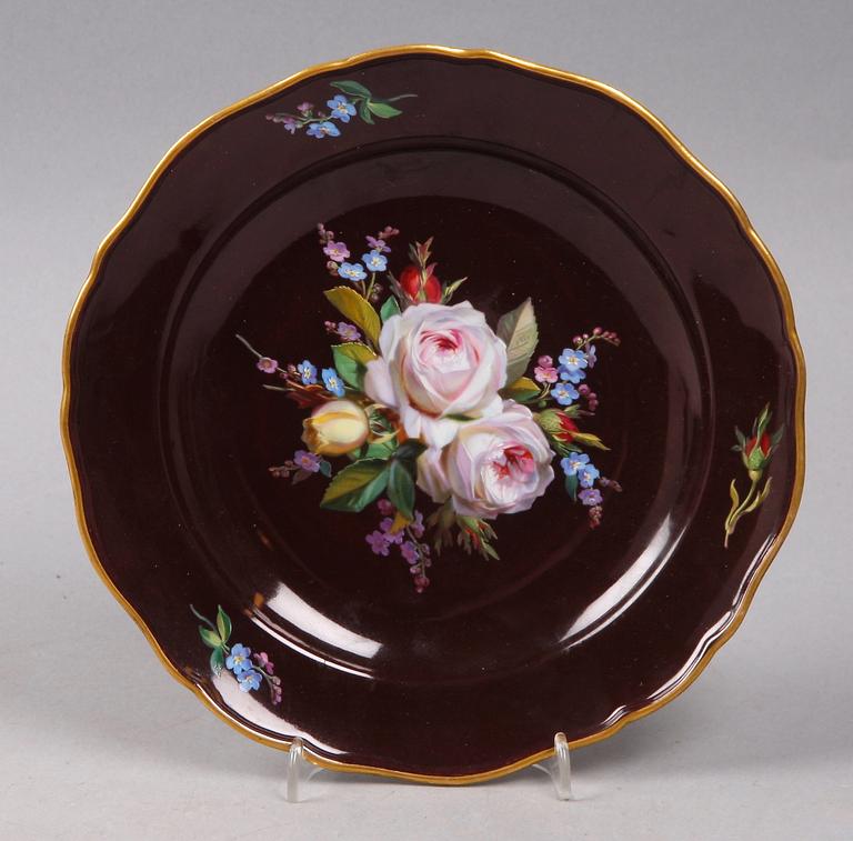 TALLRIK, porslin, Meissen omkring 1900.