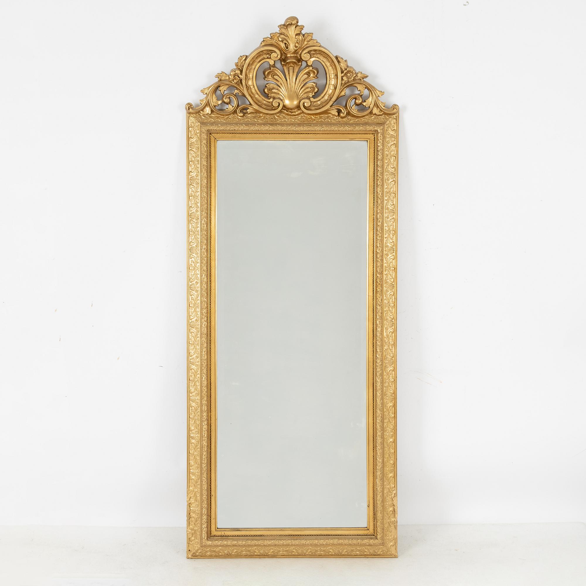 Spegel, nyrokoko, 1800-talets senare del.