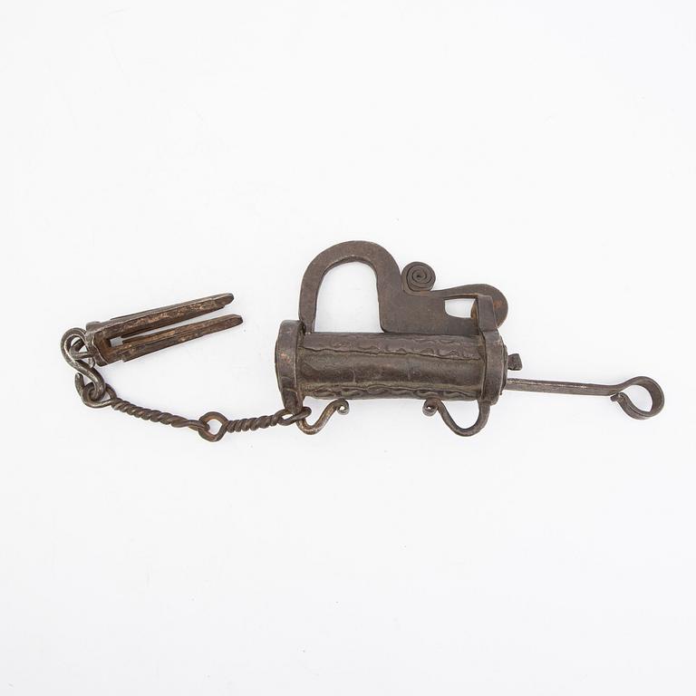 An 18th century lock.