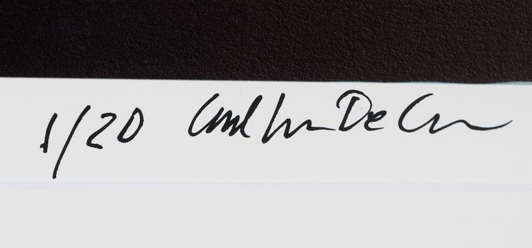 Carl Johan De Geer, pigment print, signed 1/20.