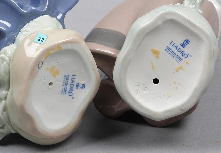 FIGURINER, 2 st, porslin, Lladro.