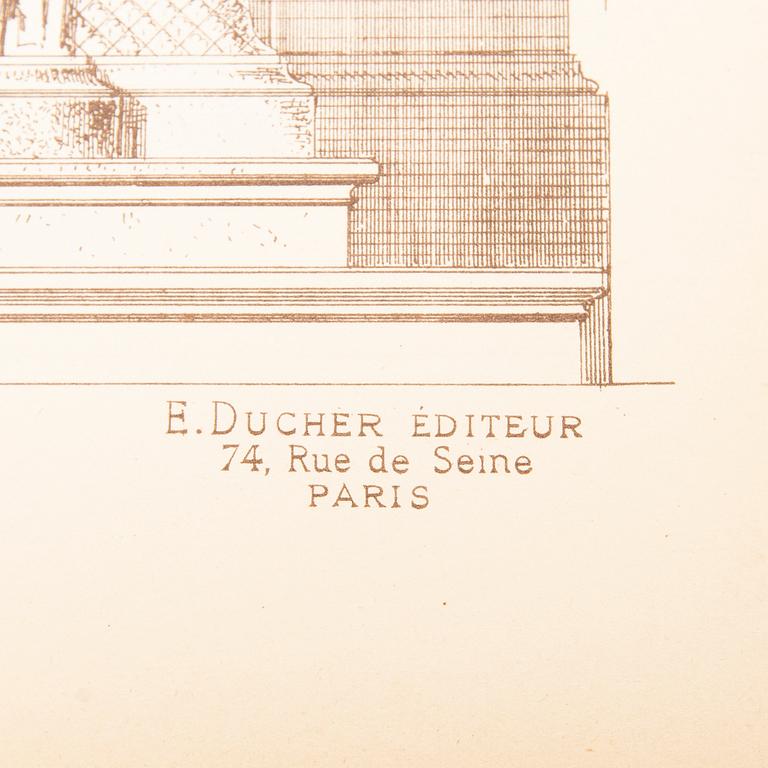 Architectural books, a series, 6 parts, Raguenet, "Matériaux et Documents D'architecture", 1912.