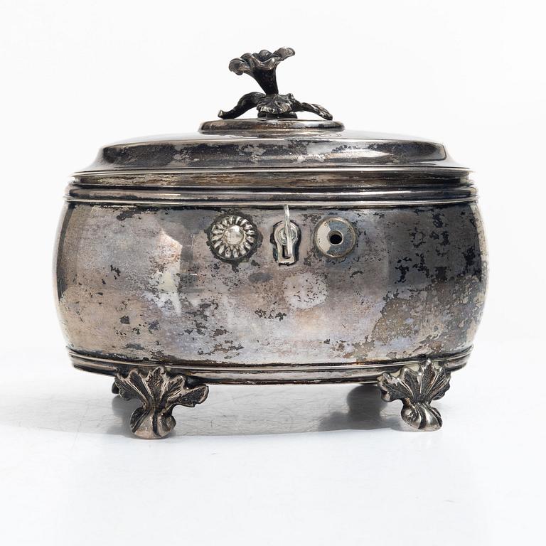 C. Widström, a silver Rococo style casket, Visby 1903.
