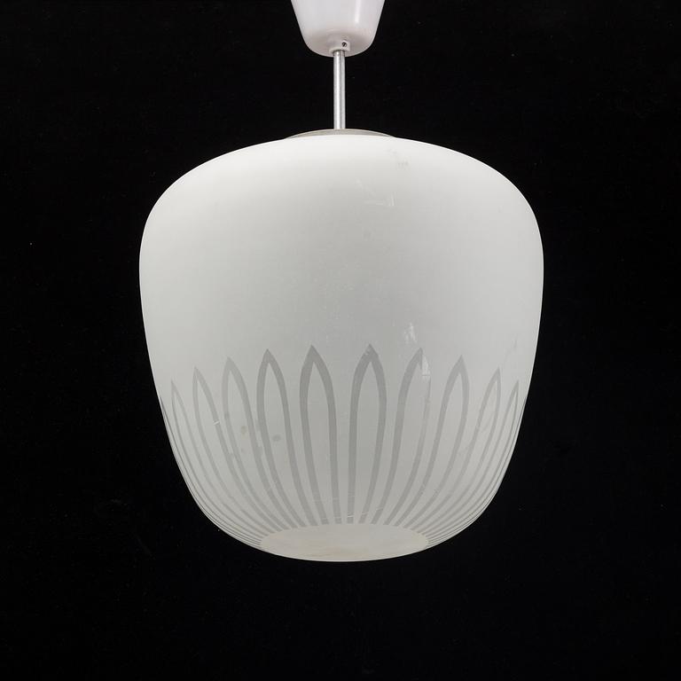 A 1940's Swedish Modern ceiling lamp.