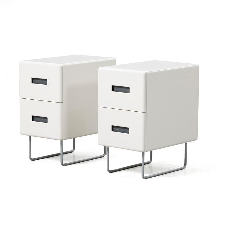 Jonas Lindvall, Bedside tables, a pair, De Nord, 2000s.