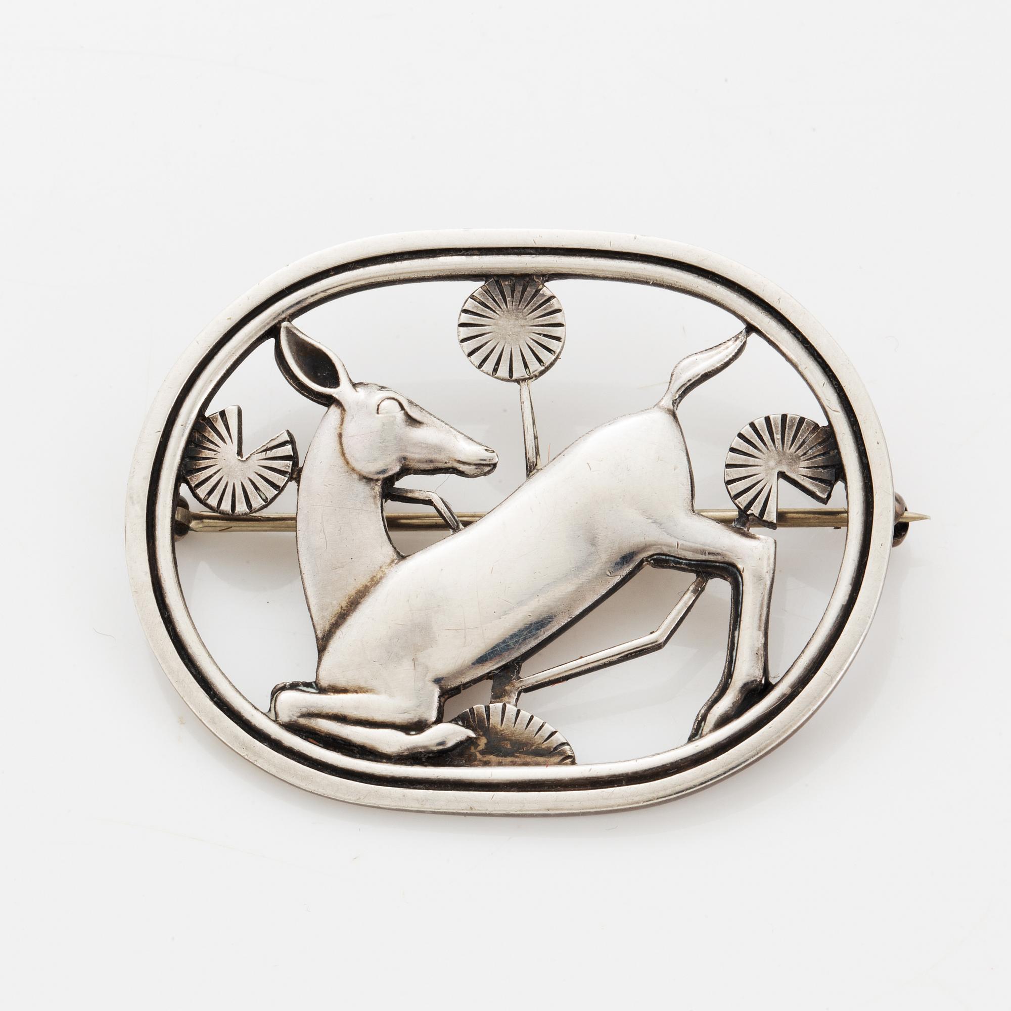 Georg Jensen silver brooch.