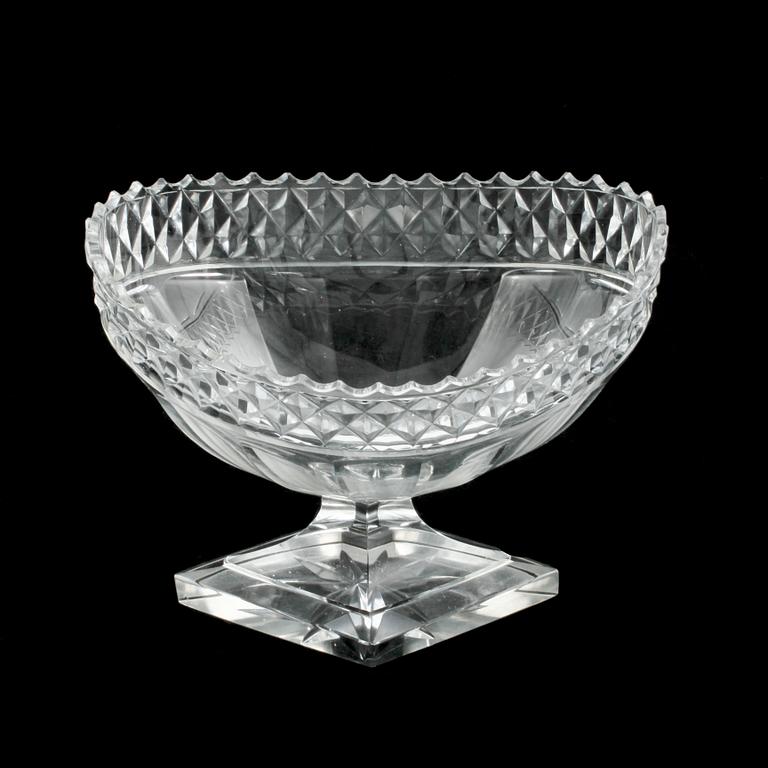 SKÅL, glas, sent 1800-tal/tidigt 1900-tal.