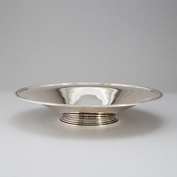 A silver plate by Atelier Borgila, Stockholm, 1941.