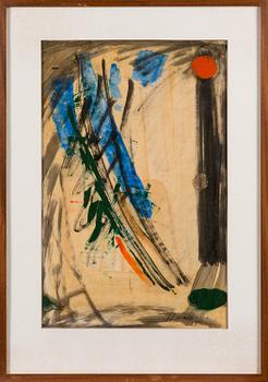 OLAVI HAARALA, oil and mixed media on paper, signed and dated 1959.