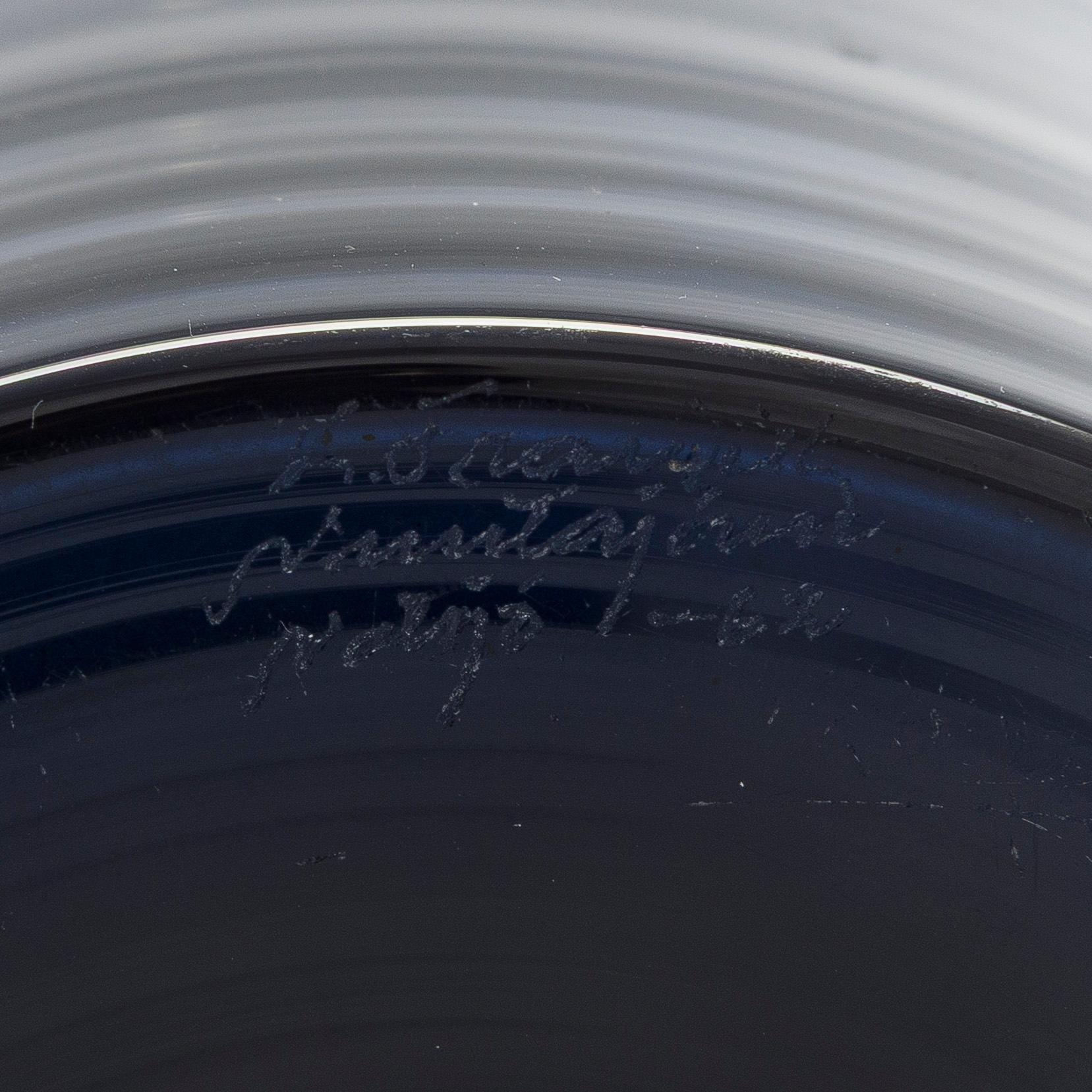 aj Franck, karaff, modell 1502, signerad Nuutajärvi Notsjö-62-.