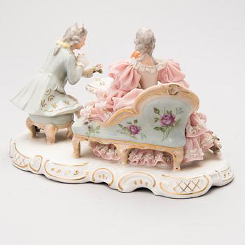 A porcelain figurine from Sandizell Höffner & Co, Germany latter half of the 20th Century.
