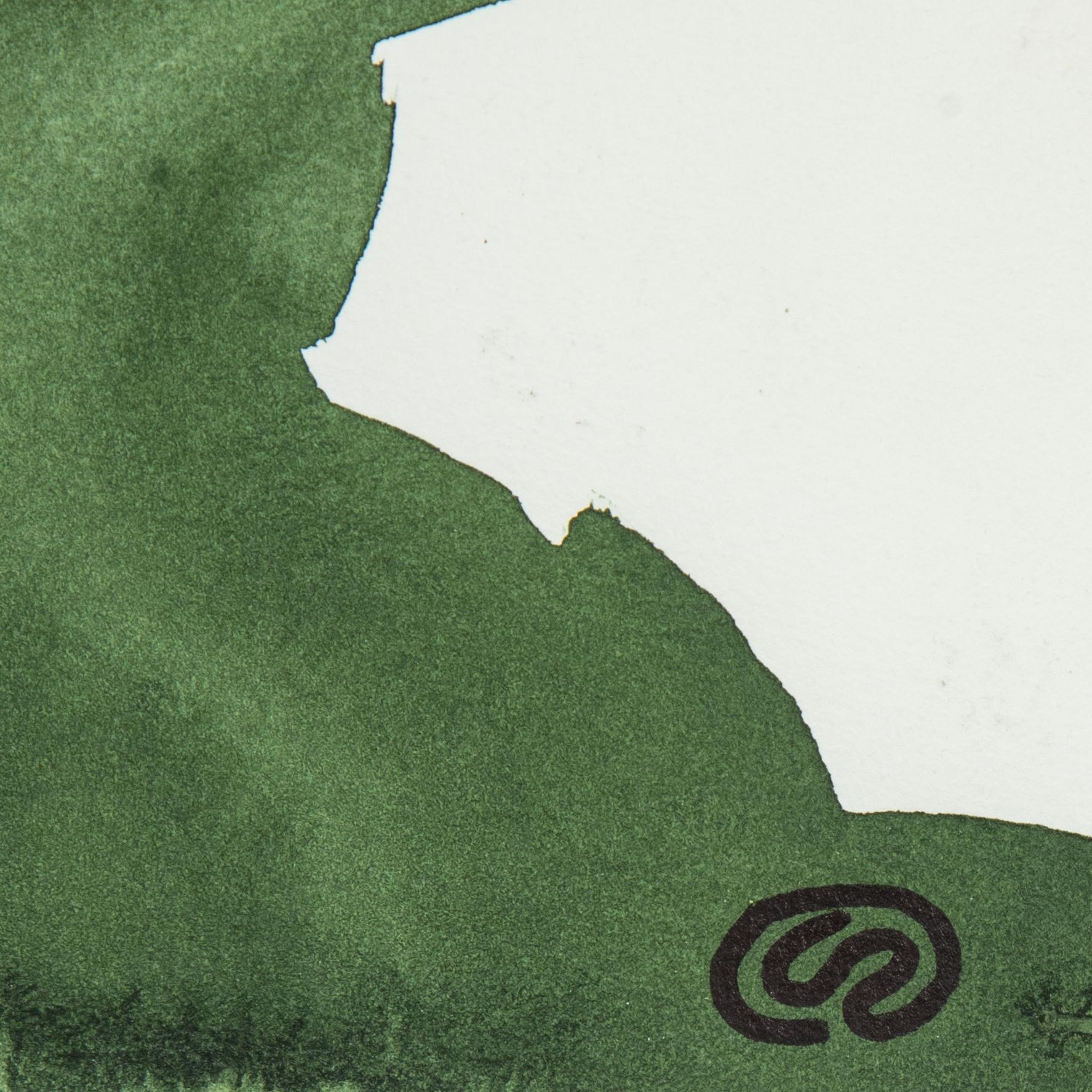 Lennart Rodhe, akvarell på papper, monogramsignerad.