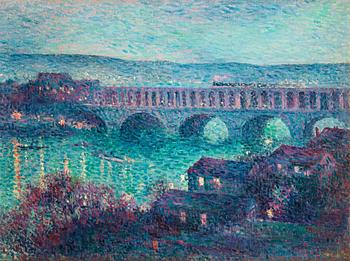 Maximilien Luce, "Le viaduc d'Auteuil (Le Pont)".