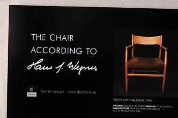 AFFISCH, "The chair according to Hans J. Wegner".
