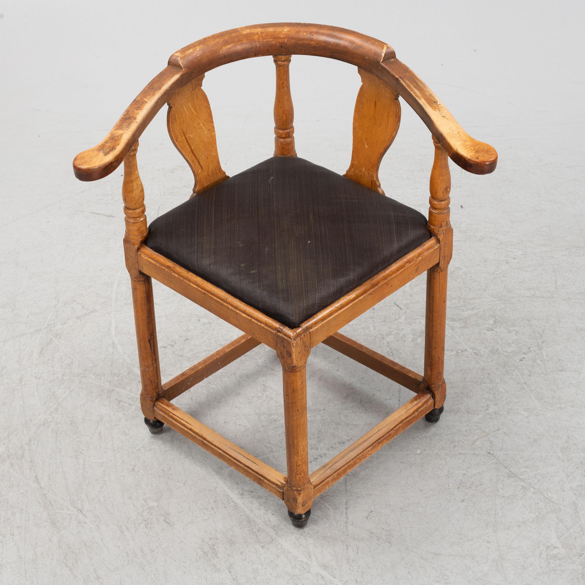 A Swedish mid 18th Century armchair.