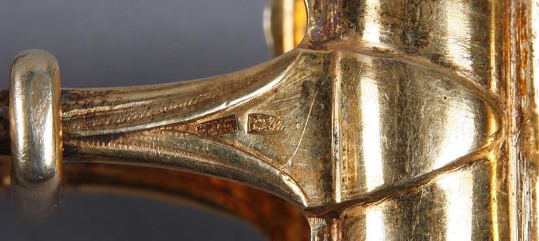 PARTI BESTICK, 16 st, silver, bl.a Ryssland. 1800/1900-tal.