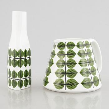 Stig Lindberg, servis, 50 delar, flintgods, "Berså", Gustavsberg, 1900-talets senare del.