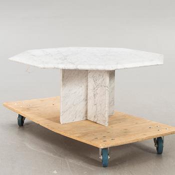 A marble coffee table later part of the 20th century.