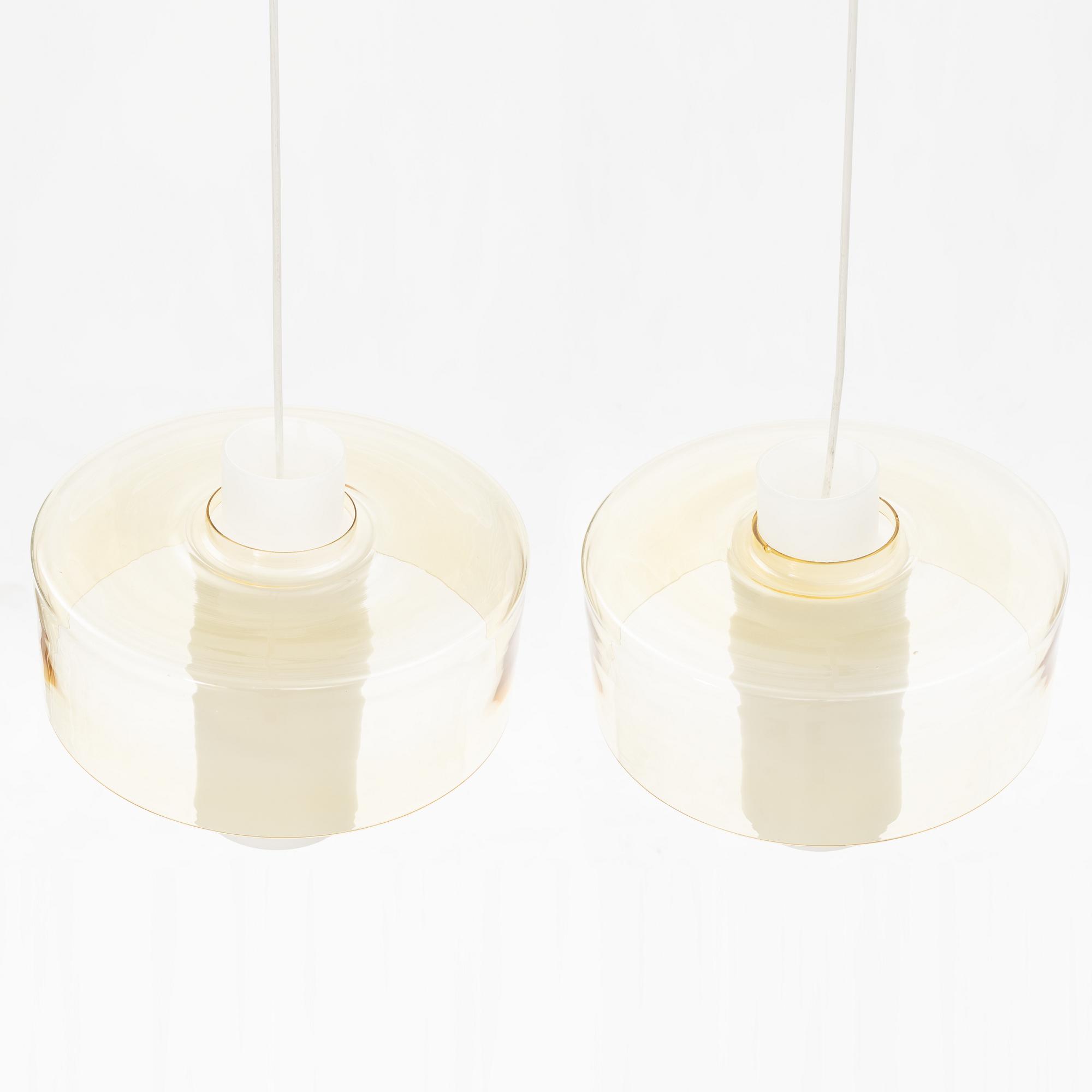 Hans-Agne Jakobsson, a pair of ceiling lamps, "T309/380", Hans Agne Jakobsson AB, Markaryd, 1950-60-tal.