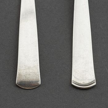 Jacob Ängman, smörgåsbestick, 24 st, silver, "Rosenholm", Eskilstuna och Stockholm 1968-89.