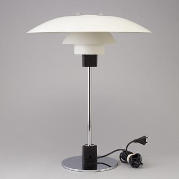 A table lamp designed by Poul Henningsen, Louis Poulsen, Denmark, model PH 4/3.