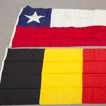NATIONSFLAGGOR, ca 42 st. 1900-tal.
