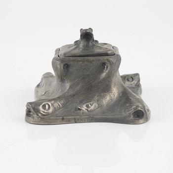 Olof Ahlberg, a six piece pewter writing set, Schreuder & Olsson, Stockholm.