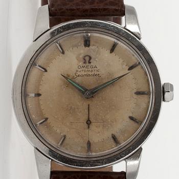 ARMBANDSUR, herr, Omega Seamaster, Automatic, stål 1950-60-tal.