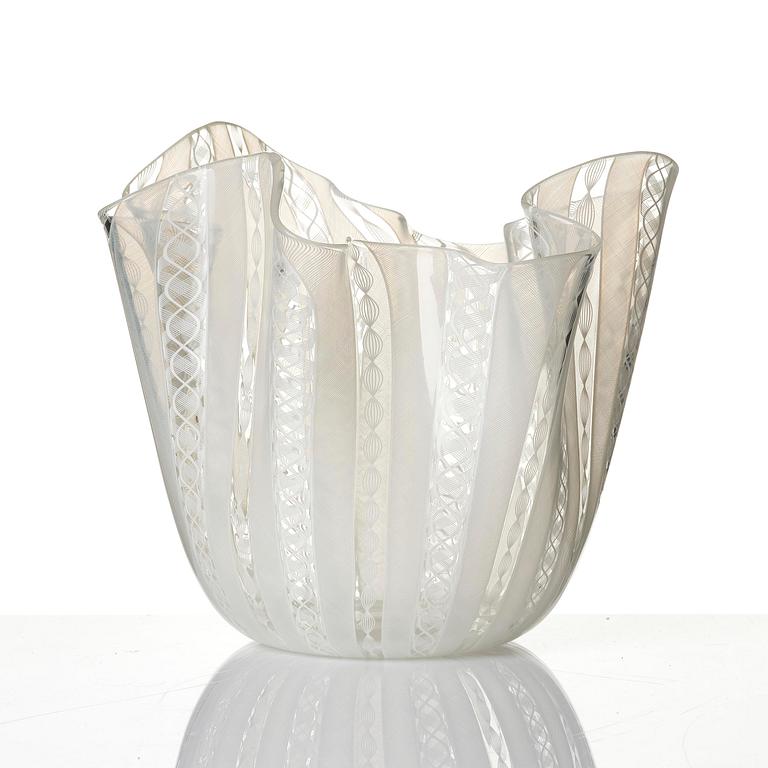 Paolo Venini & Fulvio Bianconi, A 'Fazzoletto' glass vase, Murano Italia.