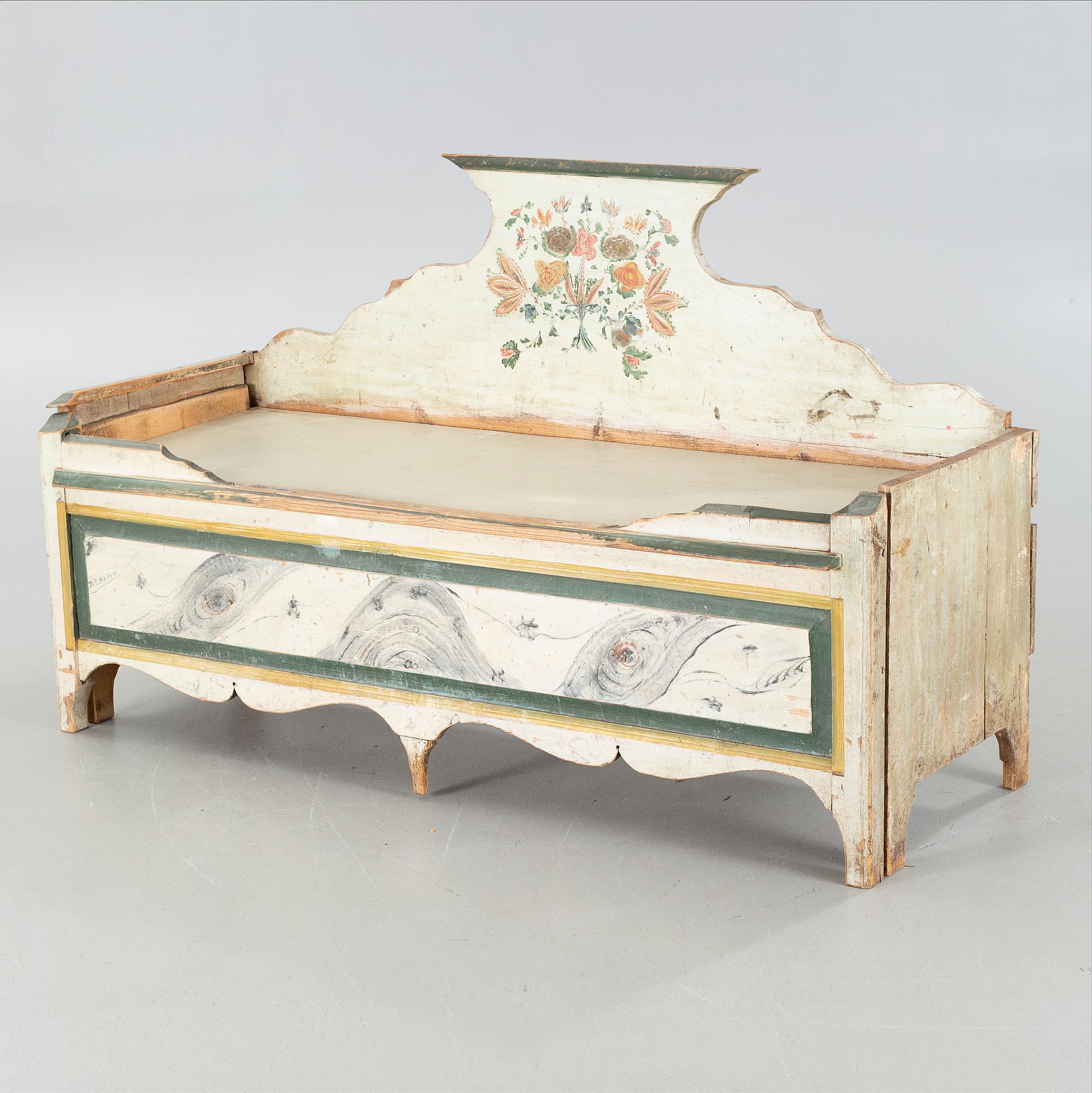 A 19th century pull-out couch.