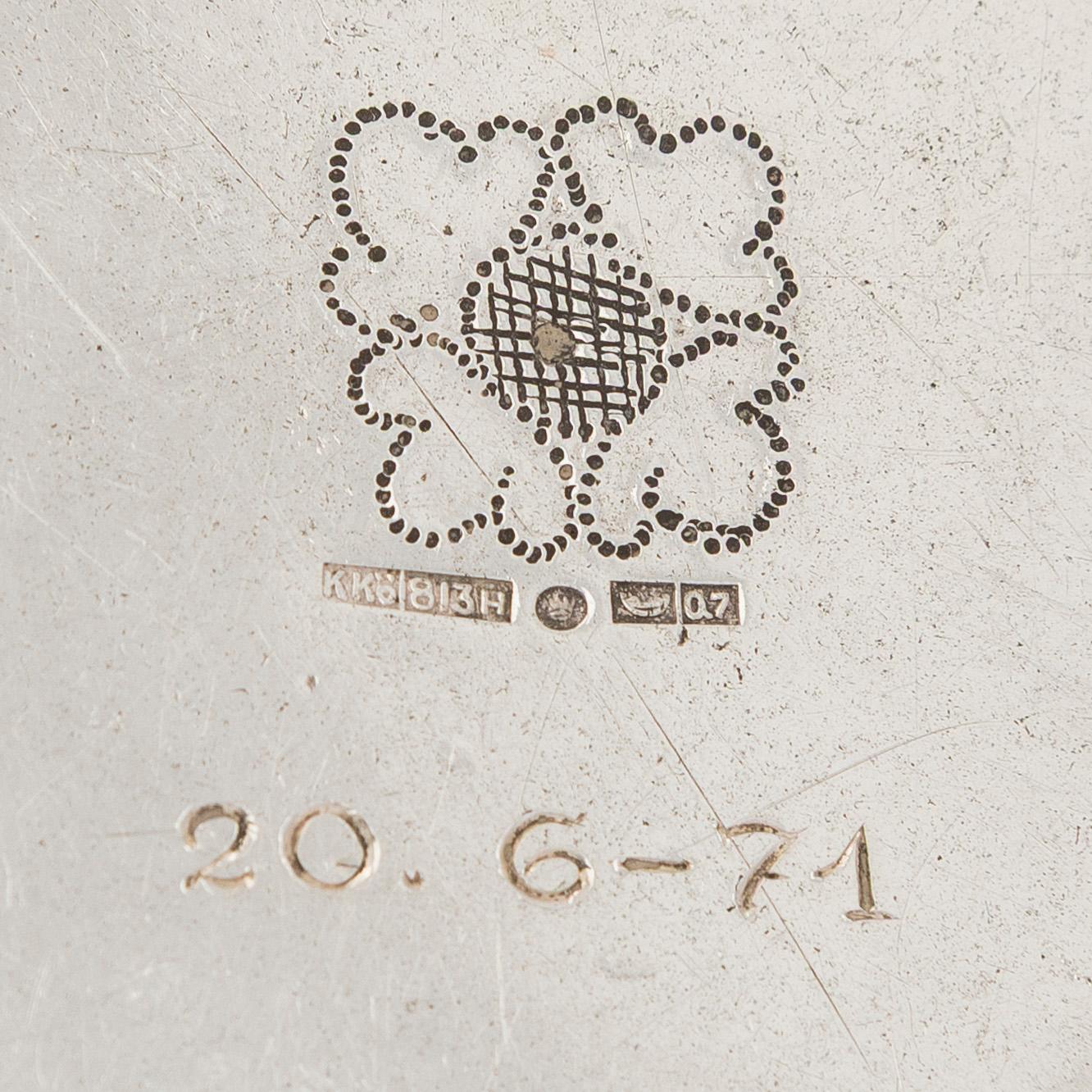 An Asian  silver bowl, Finnish import marks Helsinki 1969.