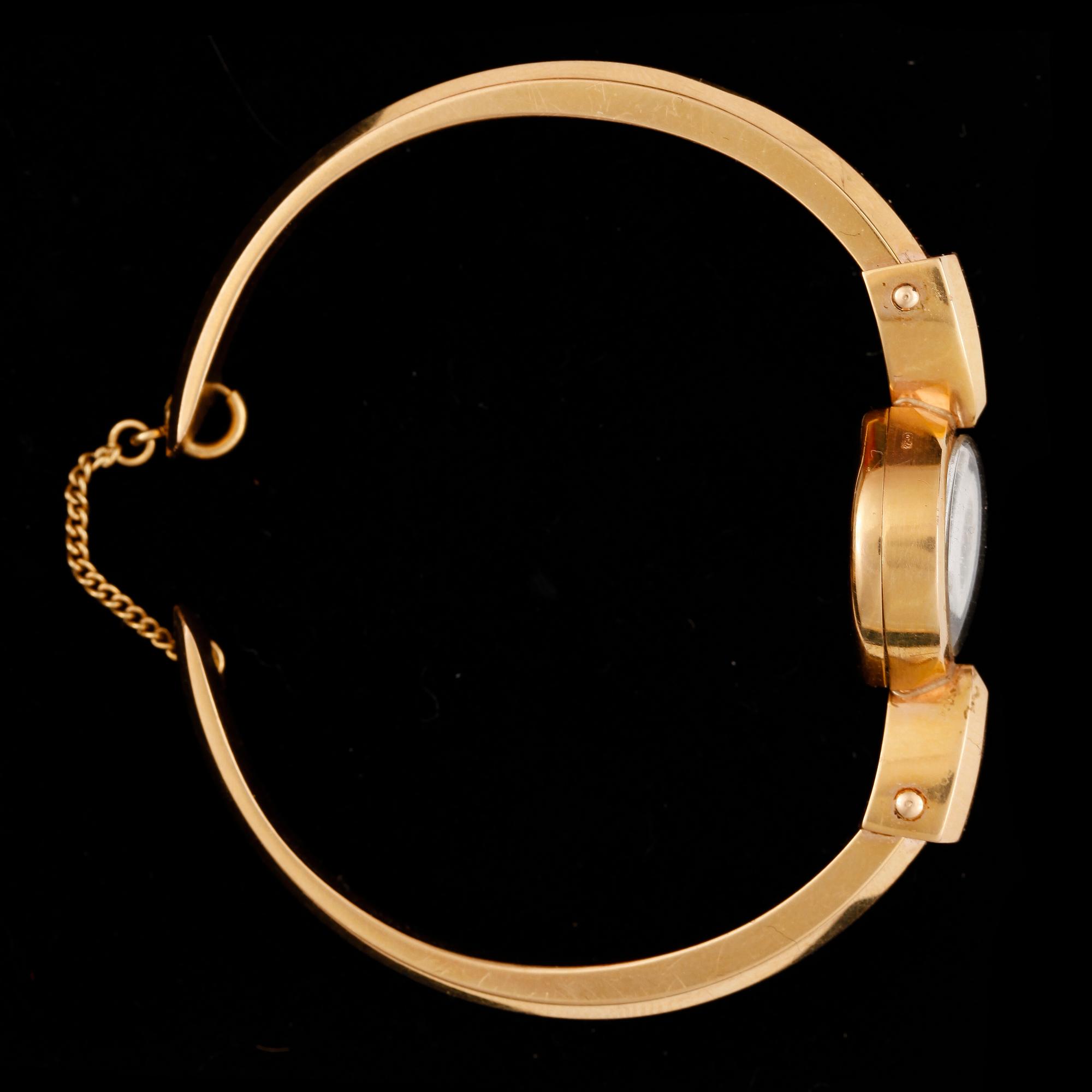 ARMBANDSUR, guld 18 k, Repco. Totalvikt ca 12,4 g.