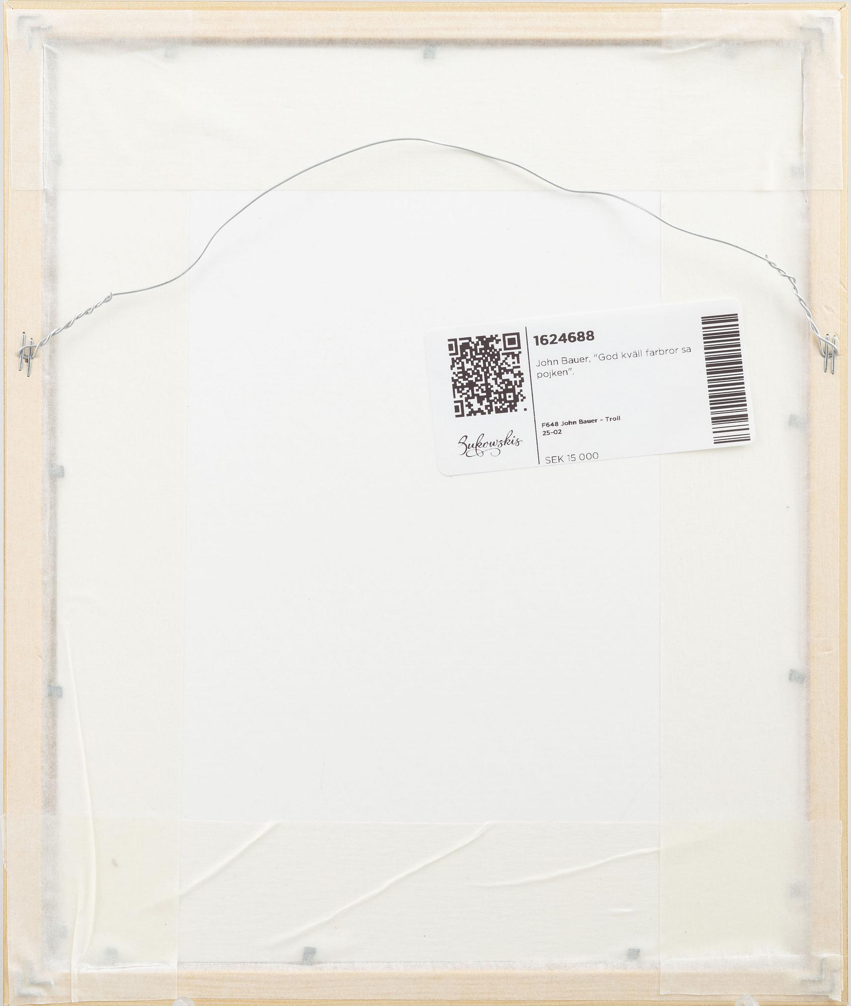 John Bauer, "God kväll farbror sa pojken", from "Troll".