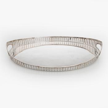 Tarjotin, hopeaa, Alexander Sturm, Wien, Itävalta-Unkari 1910-20-luku.