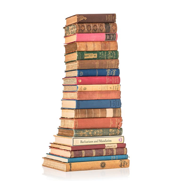 En samlares bibliotek, del 7. En grupp böcker om Kina, 19 volymer.