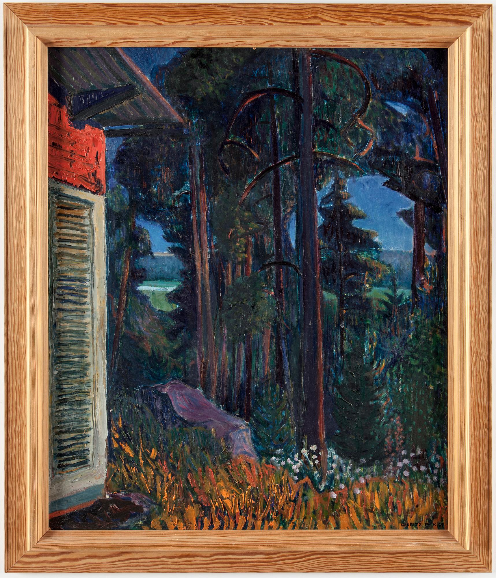 LAURITZ FALK, Oil on panel, signed and dated -68.