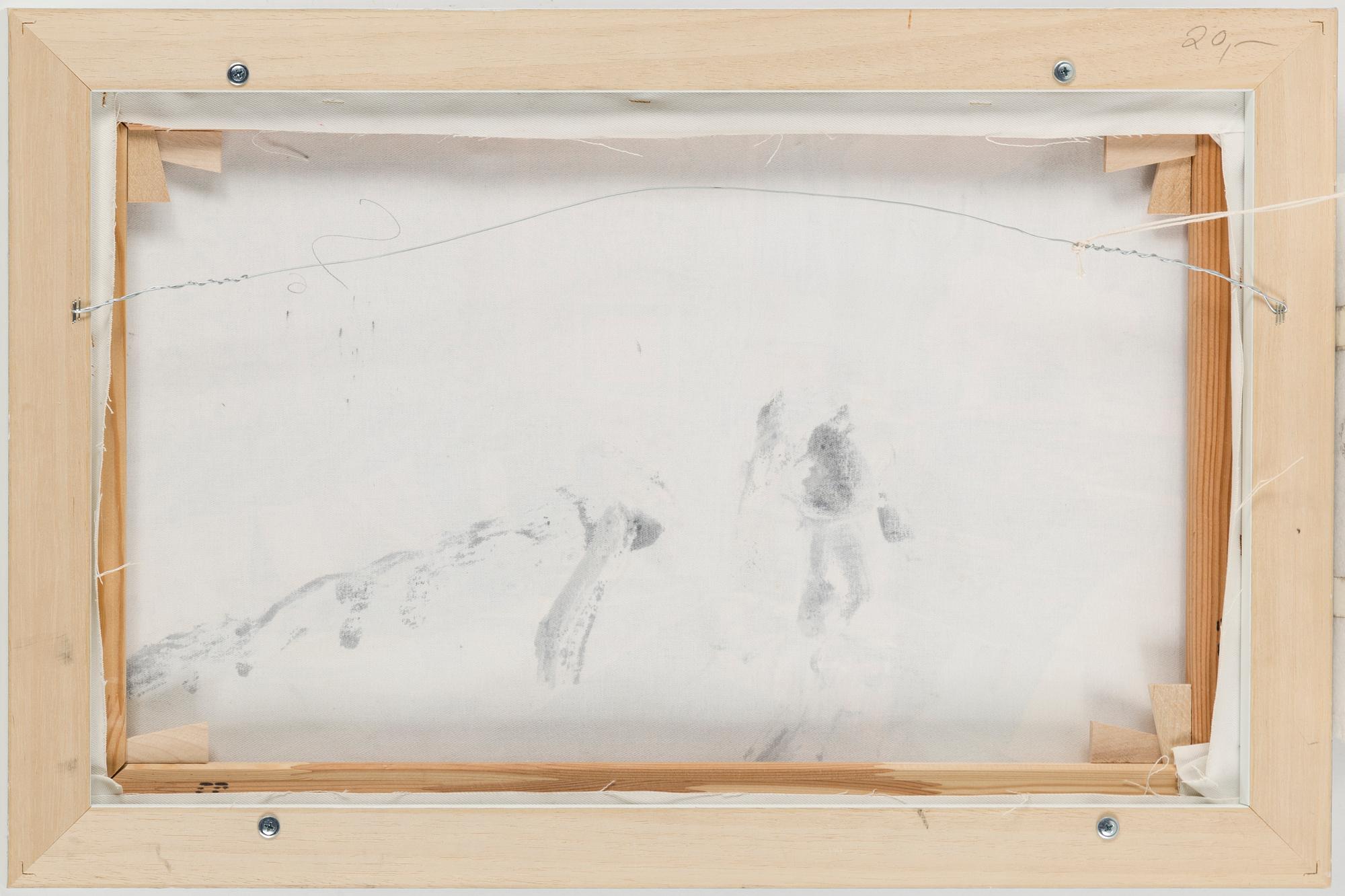 CARL JOHAN DE GEER, digital print and acrylic on canvas, signed and dated 2004.