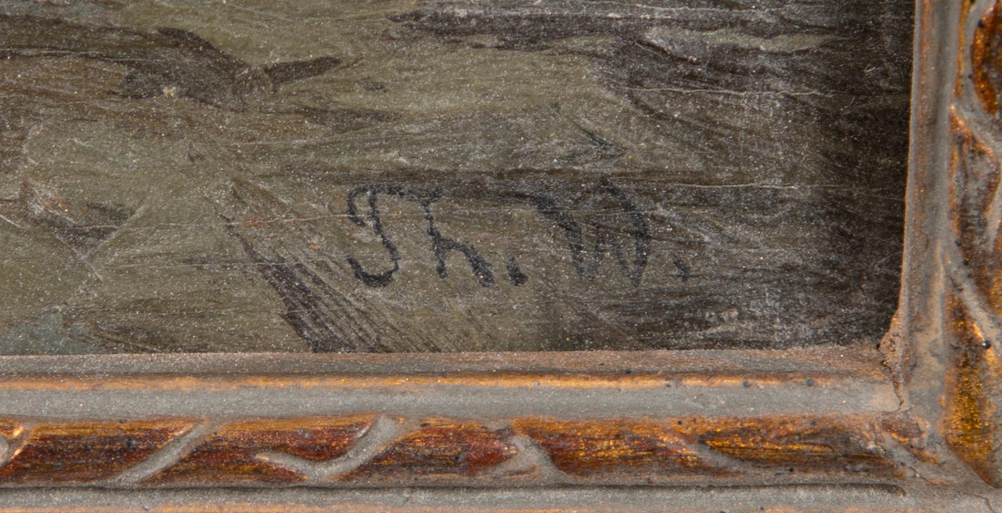 THORSTEN WAENERBERG, öljy levylle, signeerattu. Päivätty 1905 a tergo.