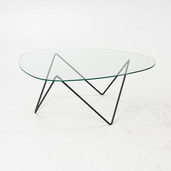 Corsini & Millet, sttel and glass 'Pedrera' coffee table from Gubi.