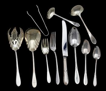 BESTICK, 73 st, sterlingsilver, Gorham, USA, 1900-talets första hälft. Vikt ca 3150 g (exkl knivar).