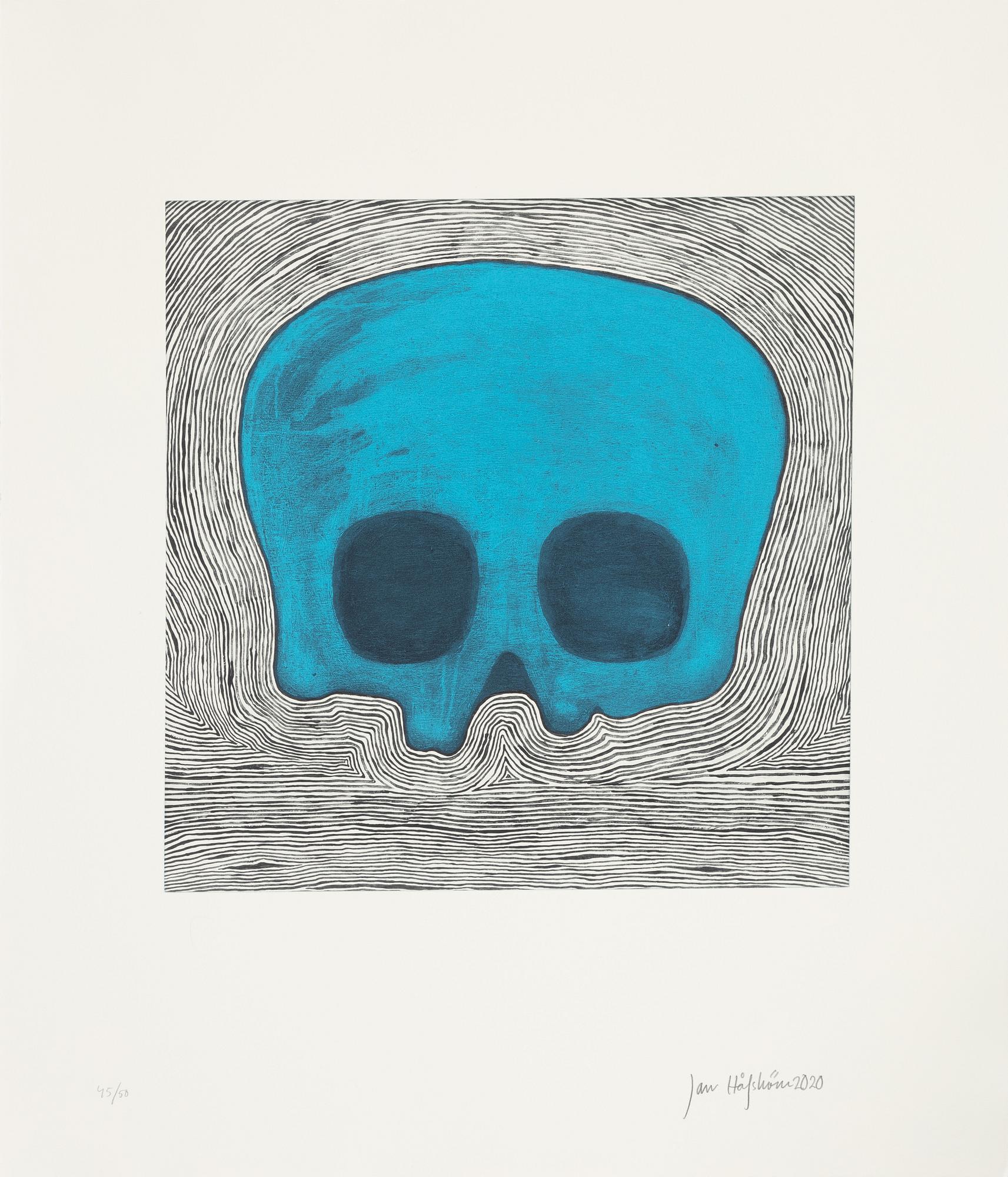 Jan Håfström, etching in colours, 2020, signed 45/50.