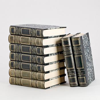 BOKVERK, 9 vol, "Den introducerade Svenska adelns ättartavlor", utgivna av Gustaf Elgenstierna, Stockholm 1925-36.