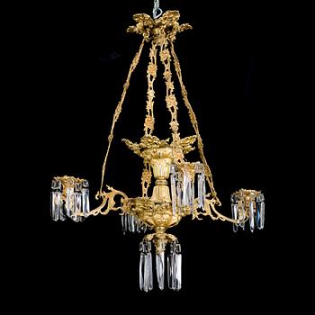 A chandelier from the second half of the 19th century.