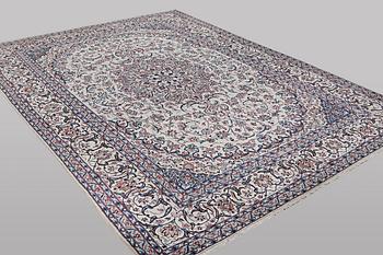 A carpet, Nain, part silk, 6 laa, ca 426 x 309 cm.