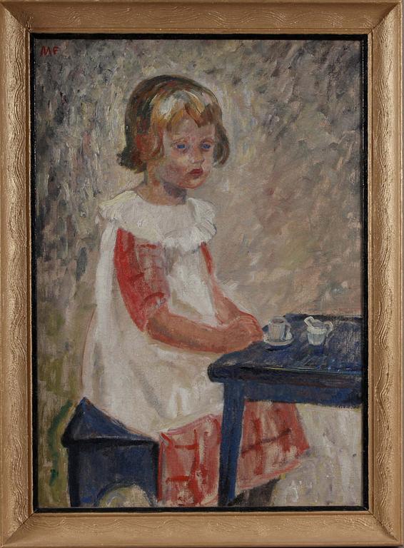 MOLLIE FAUSTMAN, olja på duk, sign M F.