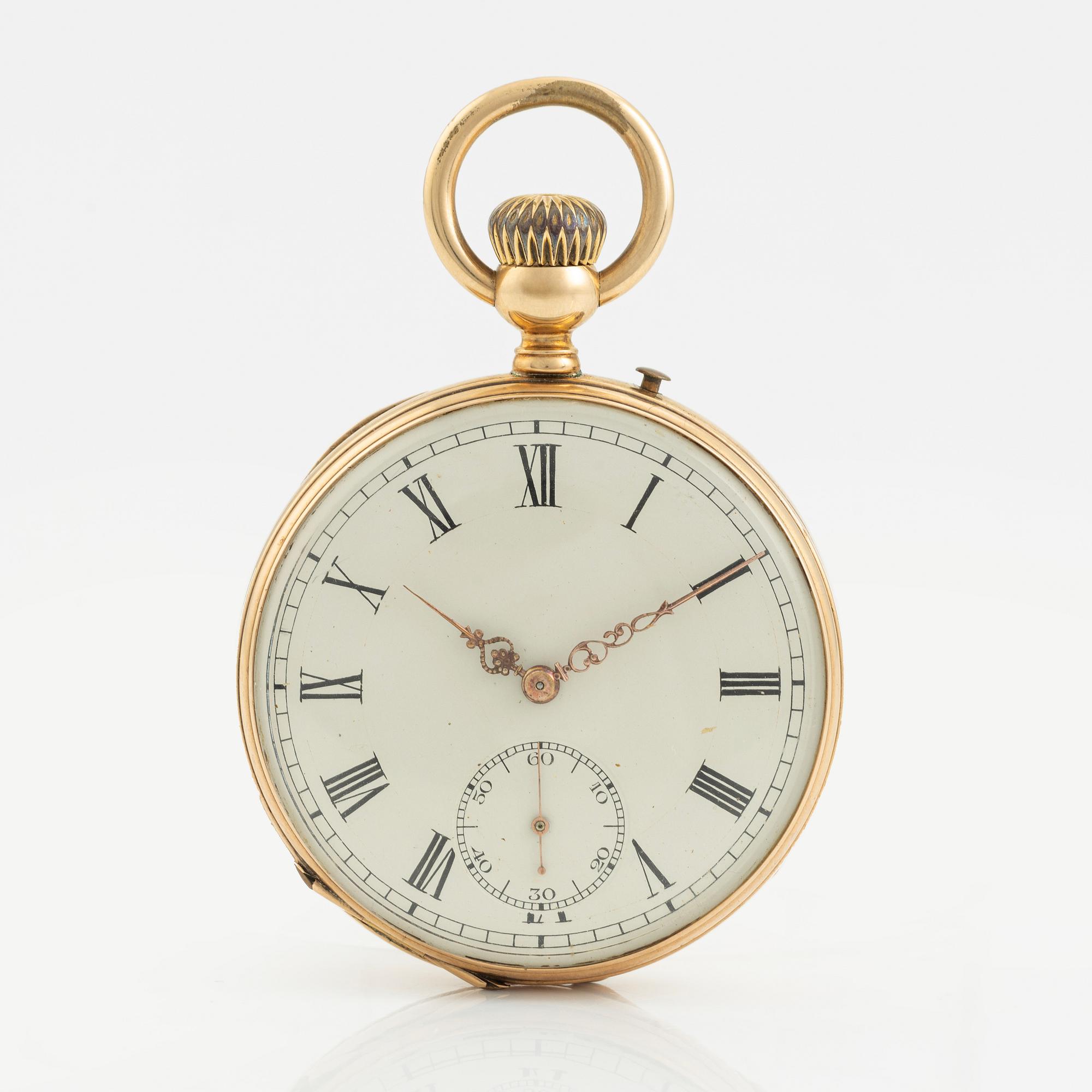 Fickur, 14K guld, 47 mm.