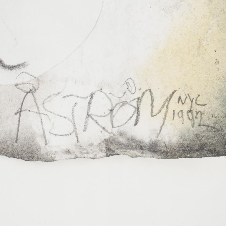 PETER ÅSTRÖM, blandteknik/collage, sign o dat, New York, 1992.